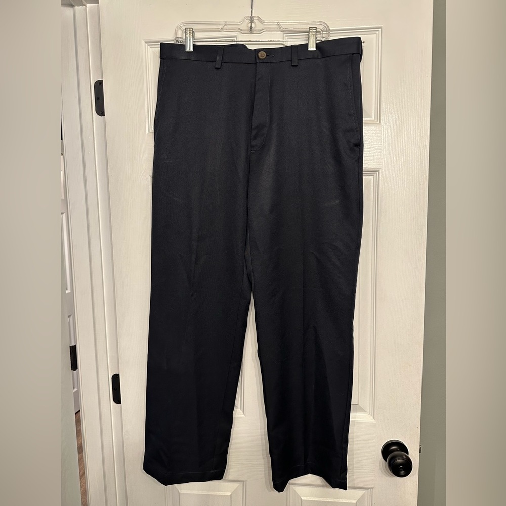 Haggar Men’s Dark Blue Dress Pants